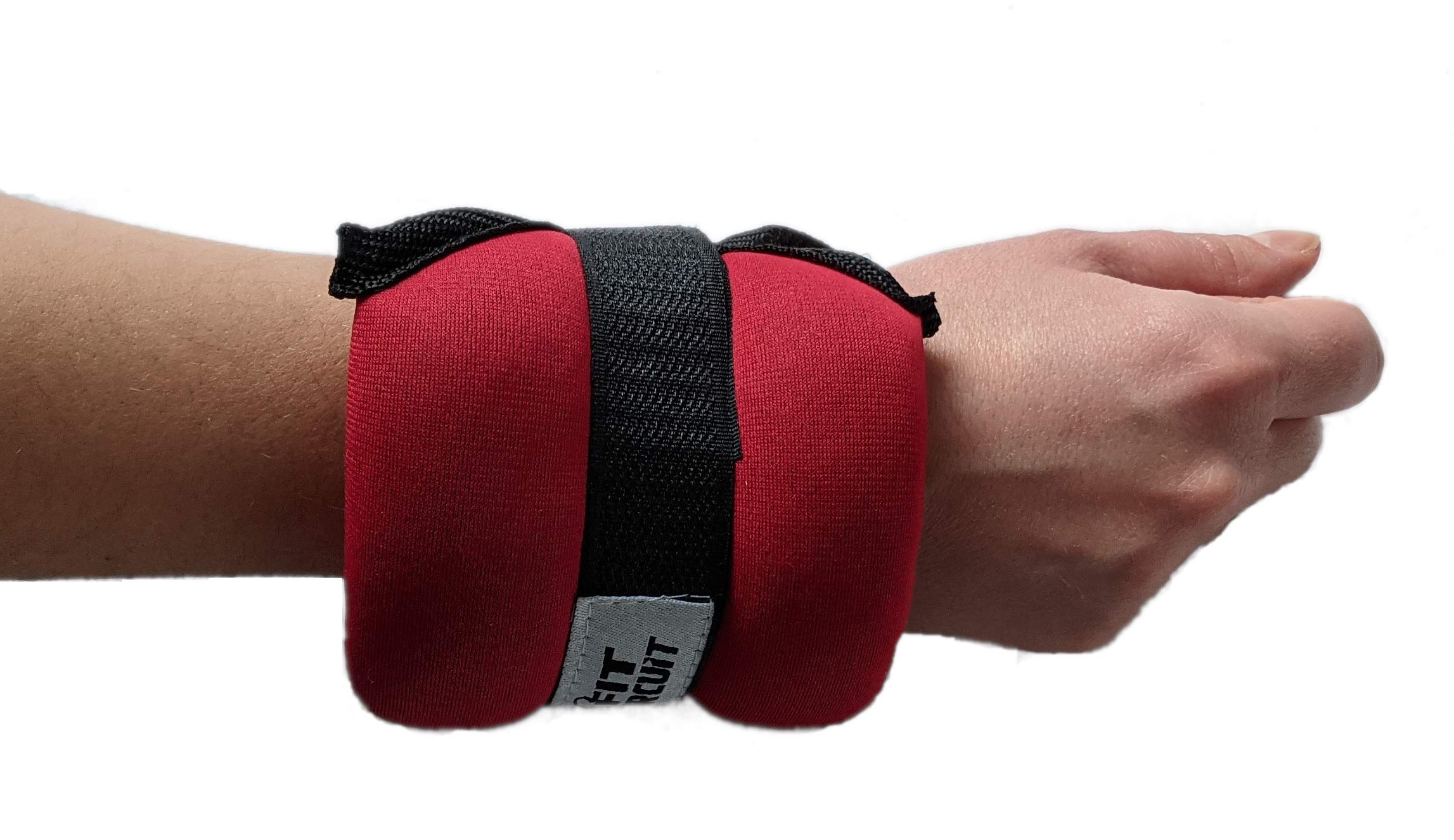 FFitness Poids poignet et cheville Wrist/Ankle Weights (2 x 1 kg) avec sangle réglable pour entraînement aérobic Fitness