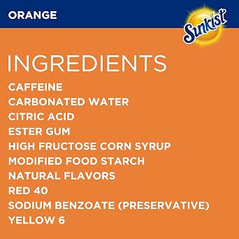 Sunkist Orange Soda, 12 fl oz bottles, 8 pack
