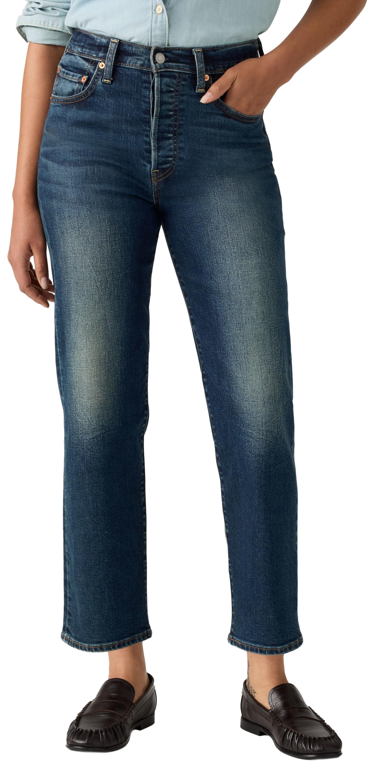 Levi's Damen RIBCAGE STRAIGHT ANKLE TIGHTS – Bild 3