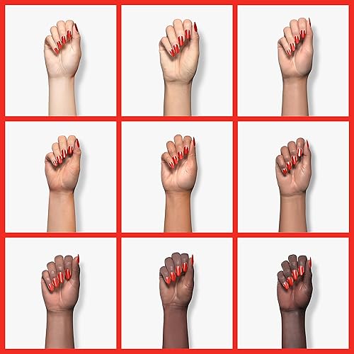 Miniatura 4 de Imtiti Esmalte de uñas de gel, 1 unidad de 0.5 onzas líquidas, esmalte de gel de color rojo escarlata, esmalte de uñas en gel para remojar LED UV V,