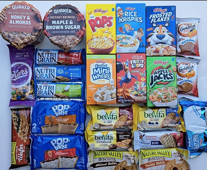 Grab 'N Go Breakfast Variety Pack - Classic™ - Ultimate Snack Gift Box for Quick Breakfast Snacks / Care Package