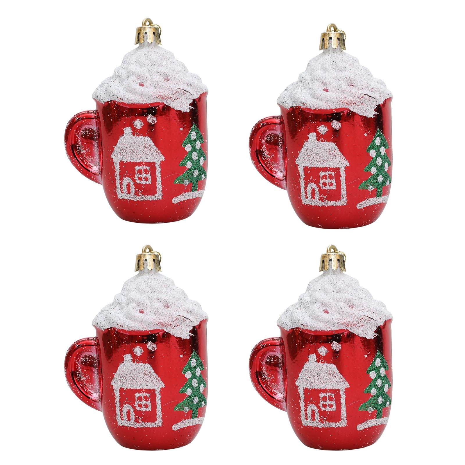Tsophreniq 1Box Christmas Tree Embellishments Cup/Bottle Hanging Pendant Accessories Festive Embellishment for Home and Festive Hanging Charm