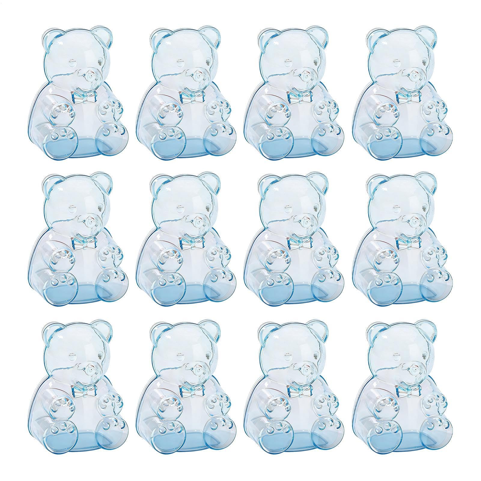 Bear Jar, Bear Shape Clear Container - Reusable Cookie Jar,for Candy Snack Treat Chocolate Party Wedding Birthday