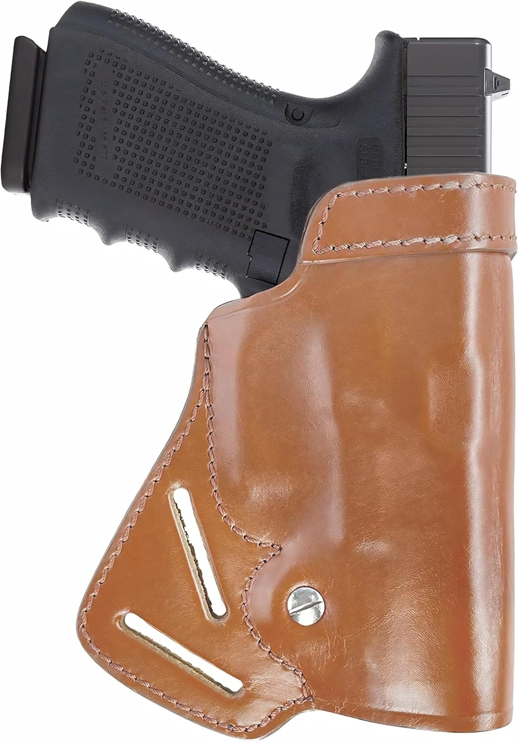 ALIS467 Small of Back Leather Concealment Holster Fits Glock 17 22 30 Genuine Leather Handmade!