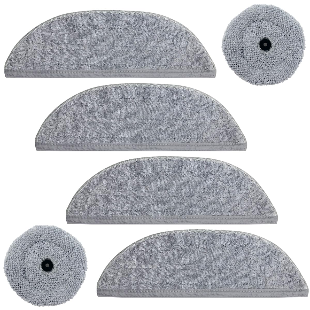 Roboter Deals - Tampons Latéraux Microfibre (lot De 2) Pour Roborock S8 MaxV Ultra - Pour Nettoyage Des Coins Et Bords - Fabriqué En Allemagne - 3