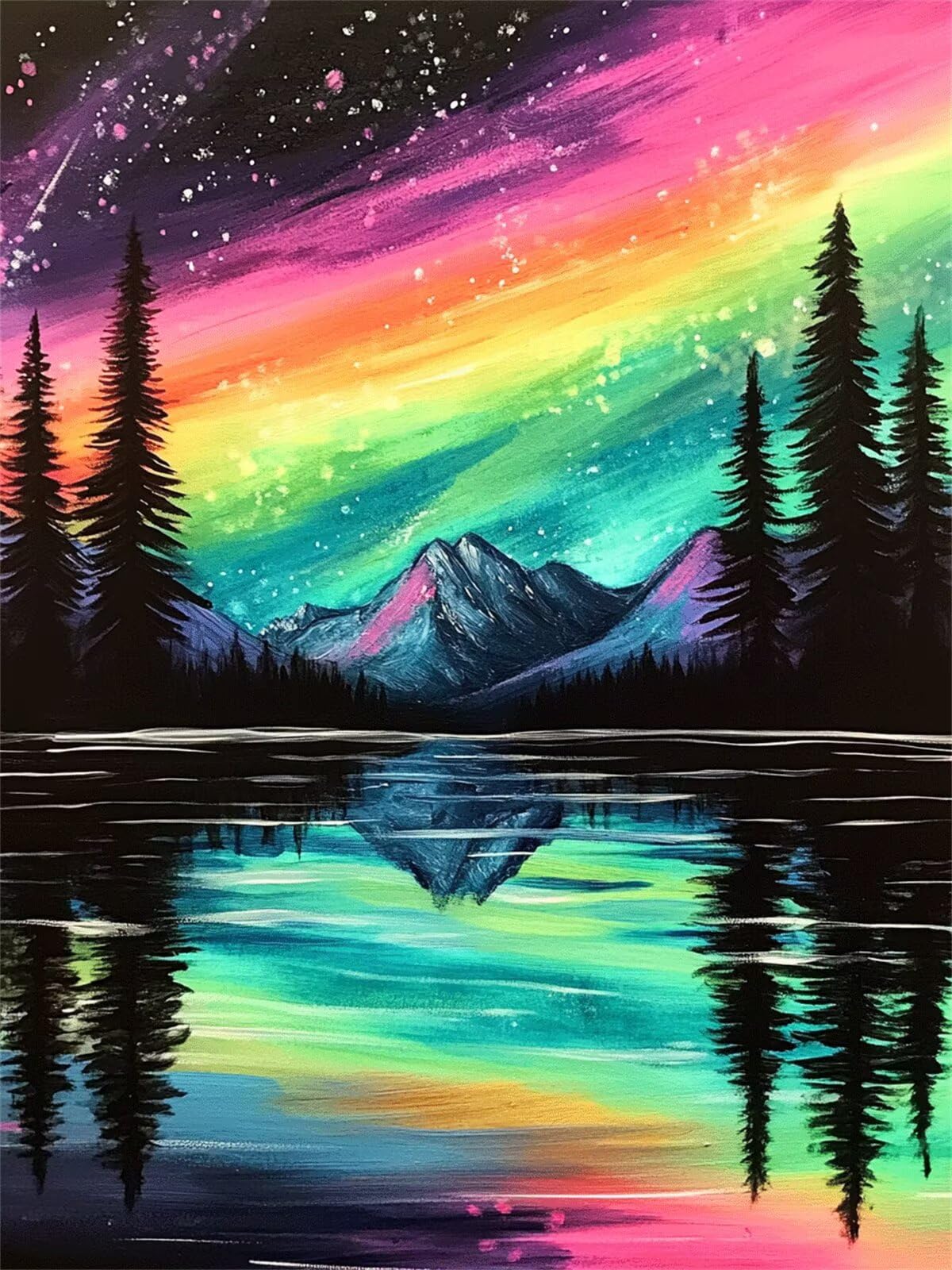 Malarstwo diamentowe 5D, obraz do malowania diamentami, gwiaździste niebo, 90 x 120 cm, okrągły obraz z pełnym nawierceniem, dla dorosłych, z akcesoriami, do samodzielnego wykonania mozaiki, zestaw do