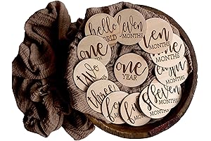 BabyMilestoneDisc | Wooden Milestone Discs for Baby