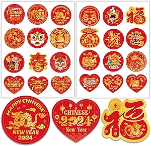 chinese new year stickers uk