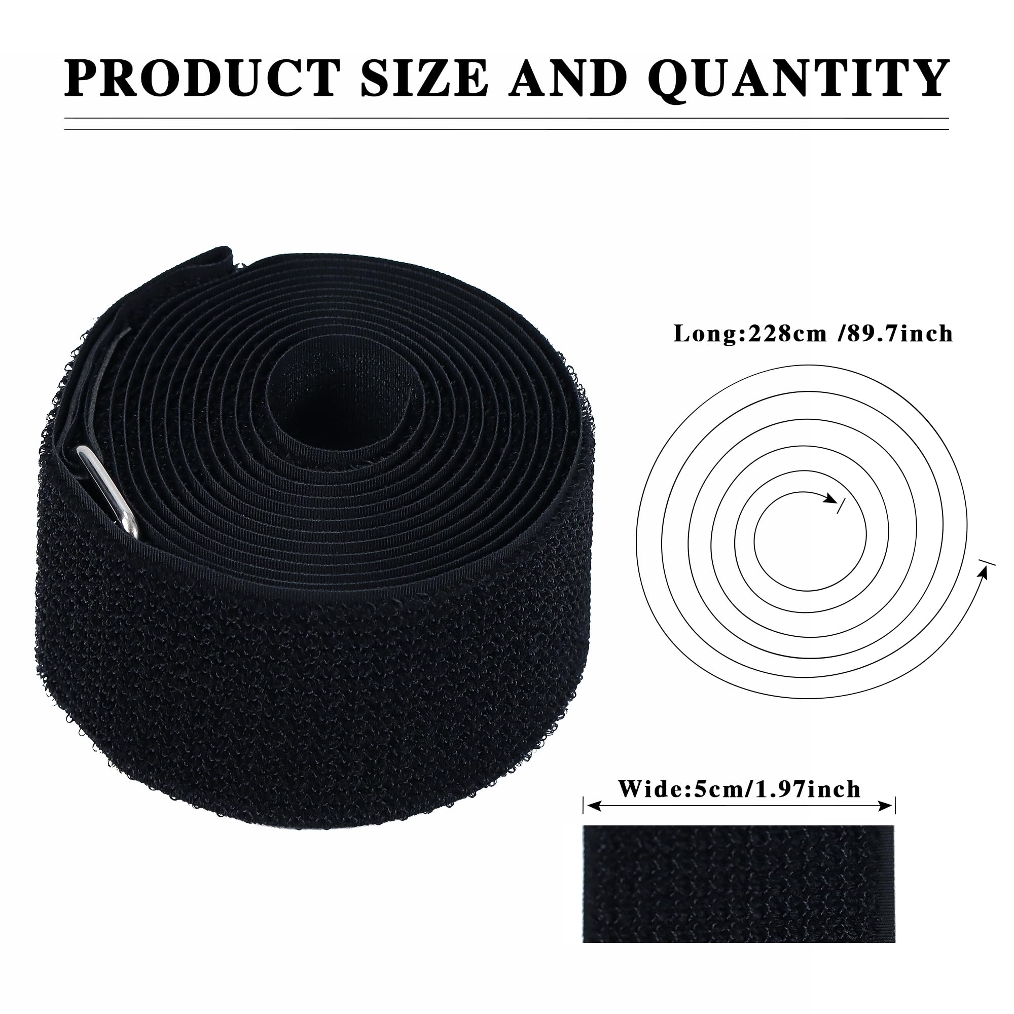 3 Pcs Floating Water Mat Straps, Pad Straps Reusable for Storing Storage Up to 18 Feet Long or Shorter, Floating Mat Accessories