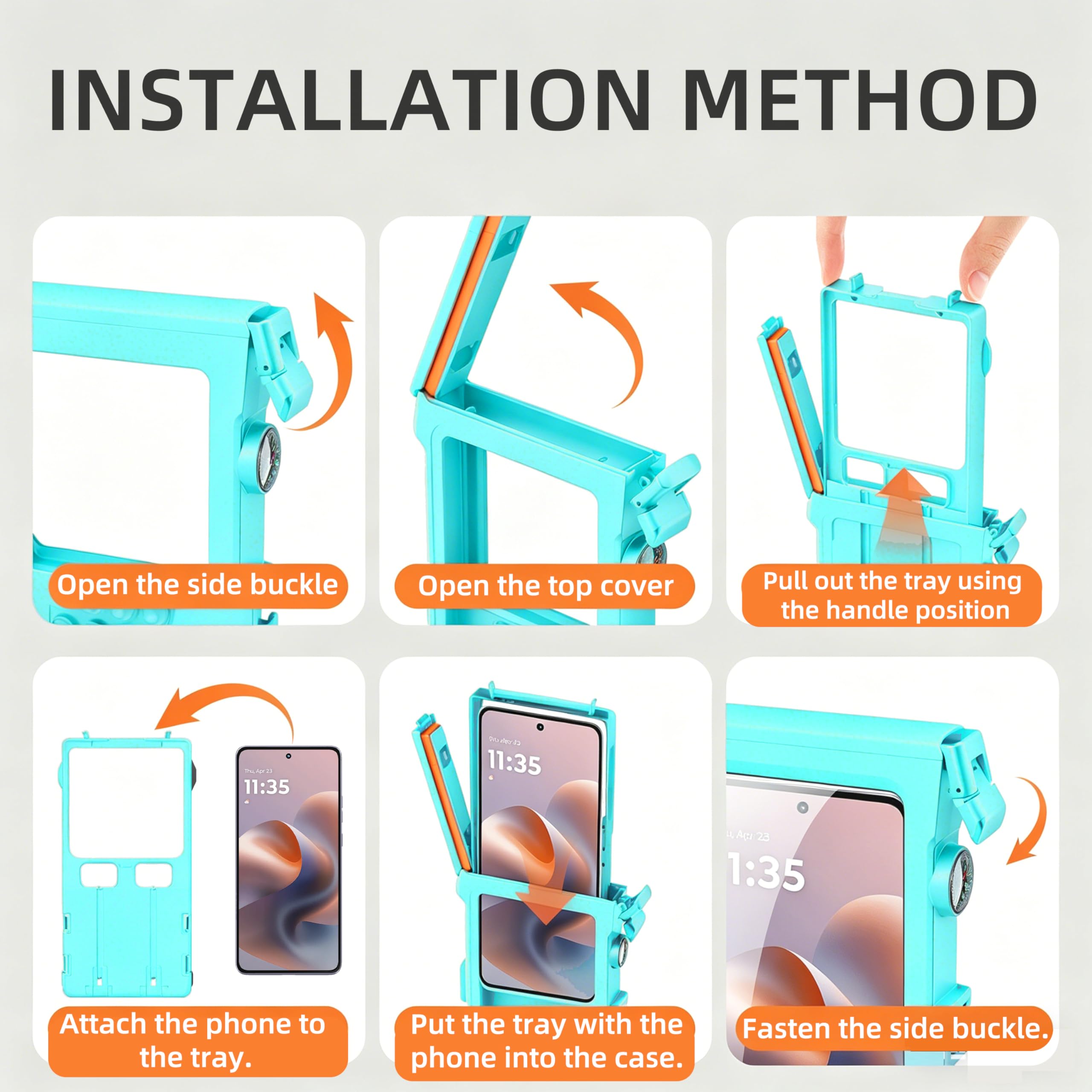Wasserdichte Handyhülle Unterwasser Wasserfeste 15m Handy Wasserschutzhülle Handytasche Wasserdicht Schwimmen Baden für iPhone 16 Pro 16 Pro Max 15 Pro 15 Pro Max 14 13 12 Pro 1213 14 Pro Max
