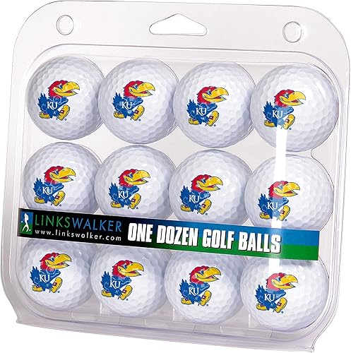 Miniatura 3 de LinksWalker Bolas de golf universitarias 12 bolas de regalo, tamaño reglamentario, bolas de 2 piezas