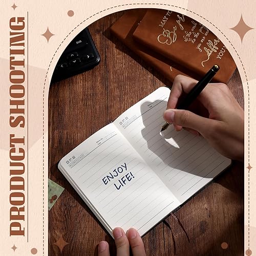 Miniatura 4 de Ctosree 20 cuadernos de cuero A6 con texto en inglés "Thank You", regalos de agradecimiento para empleados, compañeros de trabajo, cuadernos