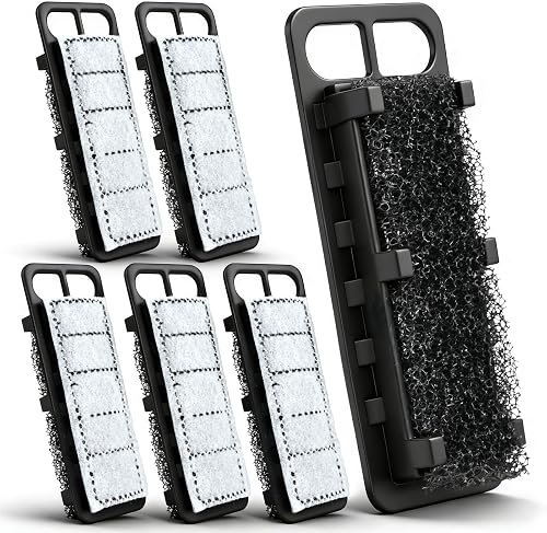 Ahua Walsong 6 Pack Slim Aquarium Filterkartusche, Ersatz Fisch Tank Filterkartu