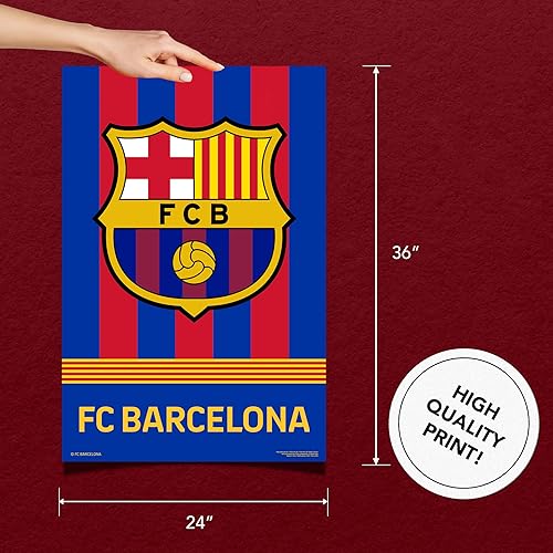 Miniatura 2 de Desert Cactus FC Barcelona - Póster de fútbol de fútbol de 24 x 36 pulgadas, decoración oficial para fanáticos (24 x 36, estilo C)