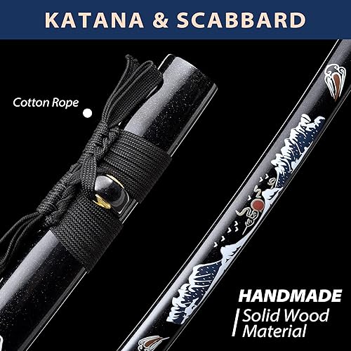 Miniatura 5 de entez Handcrafted Samurai Katana - Premium DamascusT10 Clay Tempered Blades - Sharp Functional Japanese Swords