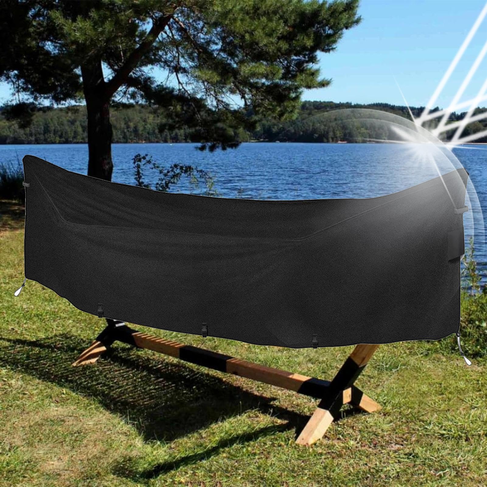 Housse De Hamac Robuste - Housse De Hamac Imperméable, HousseDe HamacExtérieur Imperméable, HoussesDe Support De HamacPourHamac Et HamacDouble, Coupe-Vent, Résistant À L'hiver