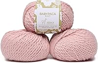 Vista 20 de Juego de 3 madejas 100% de lana de alpaca bebé, peso voluminoso, fabricadas en Perú, celestial suave y perfecto para tejer y tejer a ganchillo