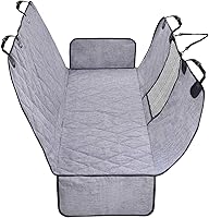 Vista 1 de Vivaglory Fundas de asiento de coche para perro, ventana visual de malla con correa adicional y hebillas, fundas impermeables y antideslizantes