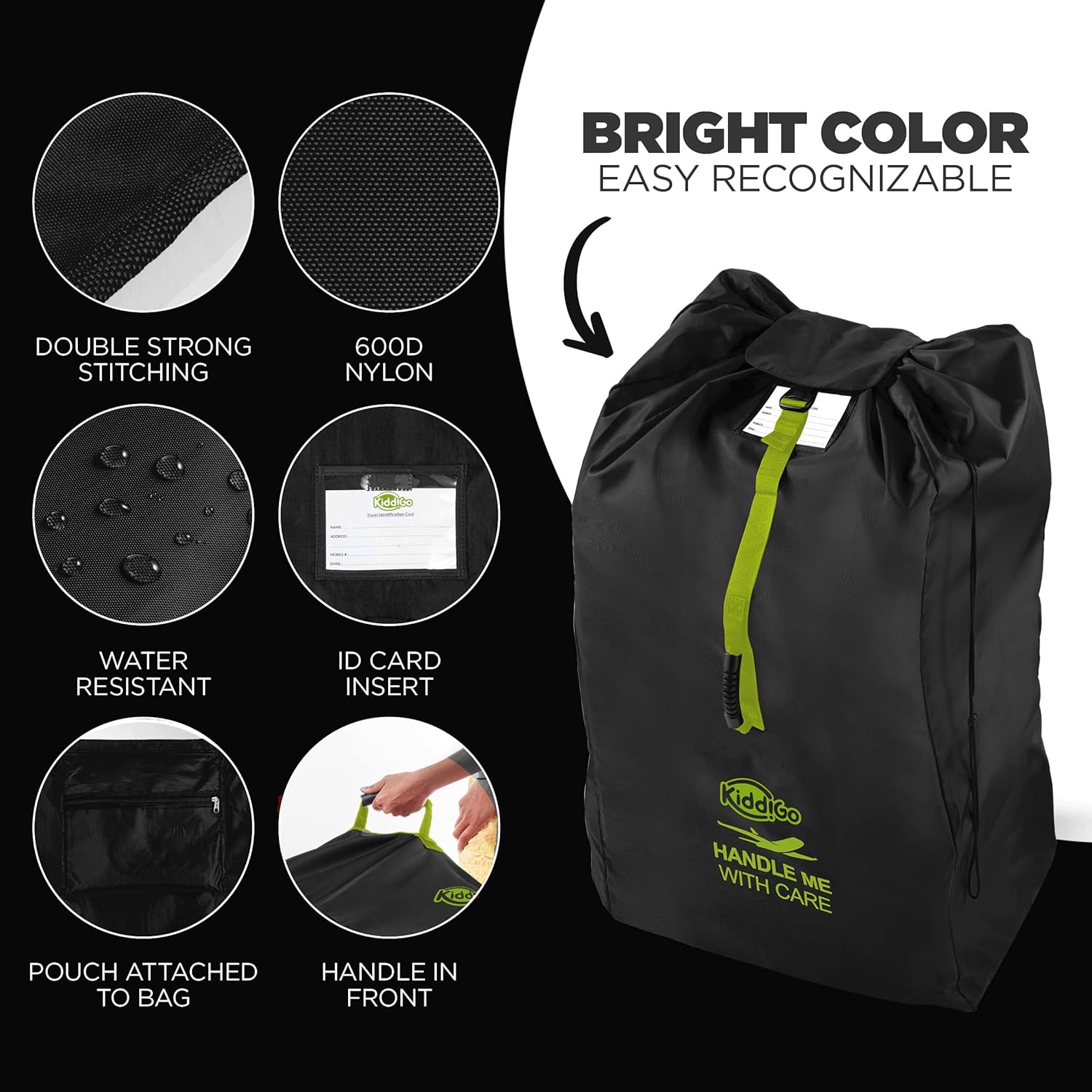 Travel Stroller Bag For Airplane Gate Check Bag For Stroller - Standard or Double Stroller Travel Bag For Airplane | Water- Resistant, Sturdy, Designed : Clothing, Shoes & Jewelry