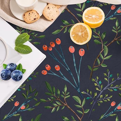 HAOKHOME Forest Shelf Liner and Cabinet Liner, Self-Adhesive Drawer Liners, Peel and Stick Contact Paper for Kitchen Cabinets and Cupboard, Bathroom Drawers, Black/Brown/Green/Red 17.3in x 6.5ft