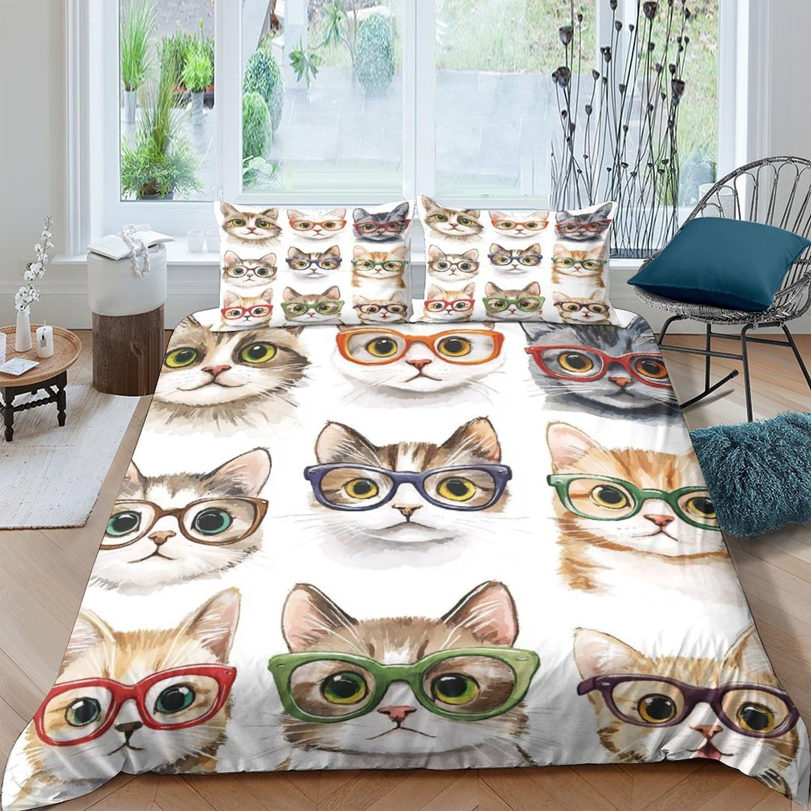 Housse de couette chat 3D pour transformer une chambre d'ado avec style