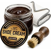 Eagle Shoe Cream Polish Kit 3 Piece Boot & Shoe Polish with Shoe Cream, Shine Cloth & Applicator