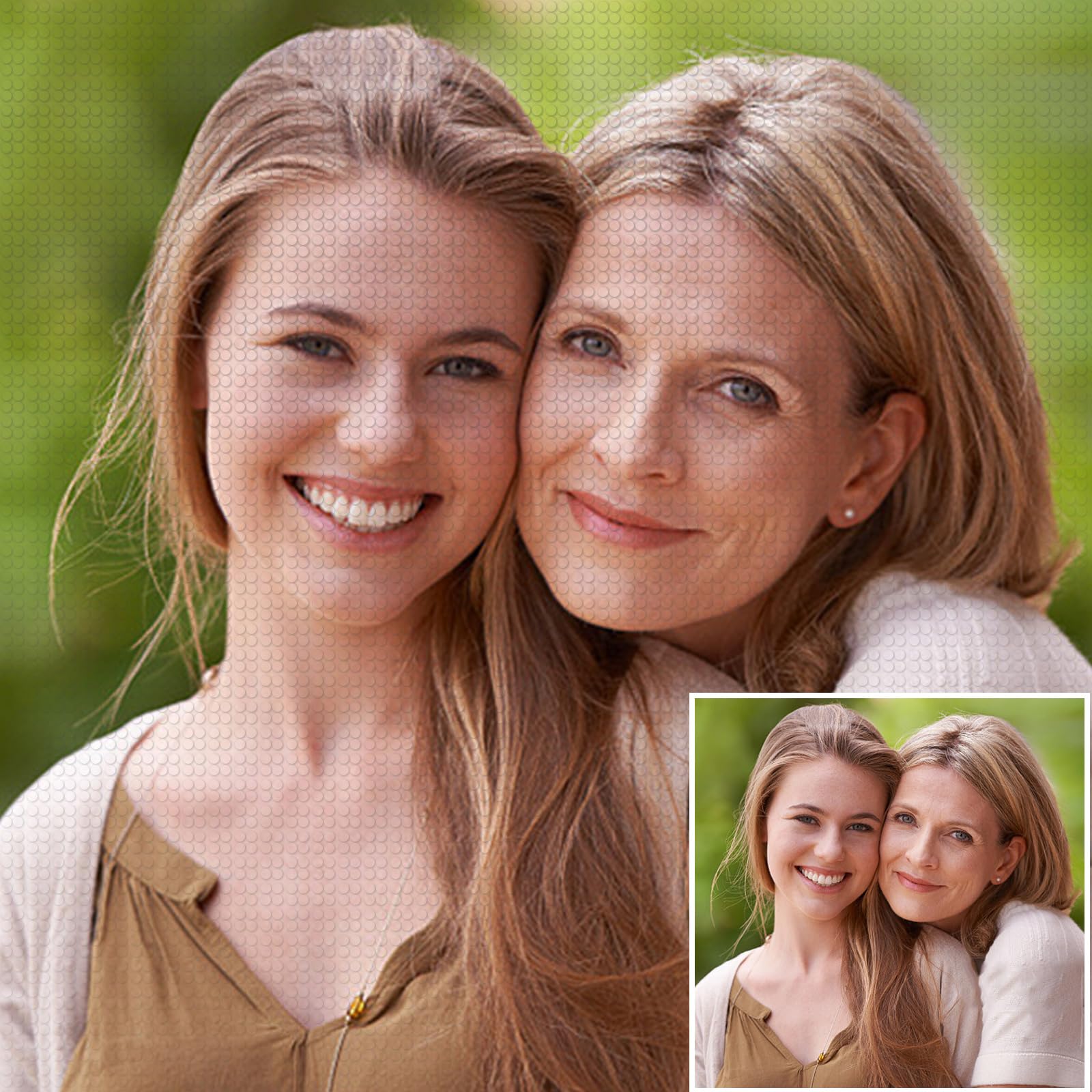 HOME'S FRIEND Personalised Diamond Art with Your Photo,Custom Diamond Painting Kit for Adults,Create Your Own 5D Diamond Painting,Personalised Canvas Photos,Customised Diamond Art Picture Gifts,30x30