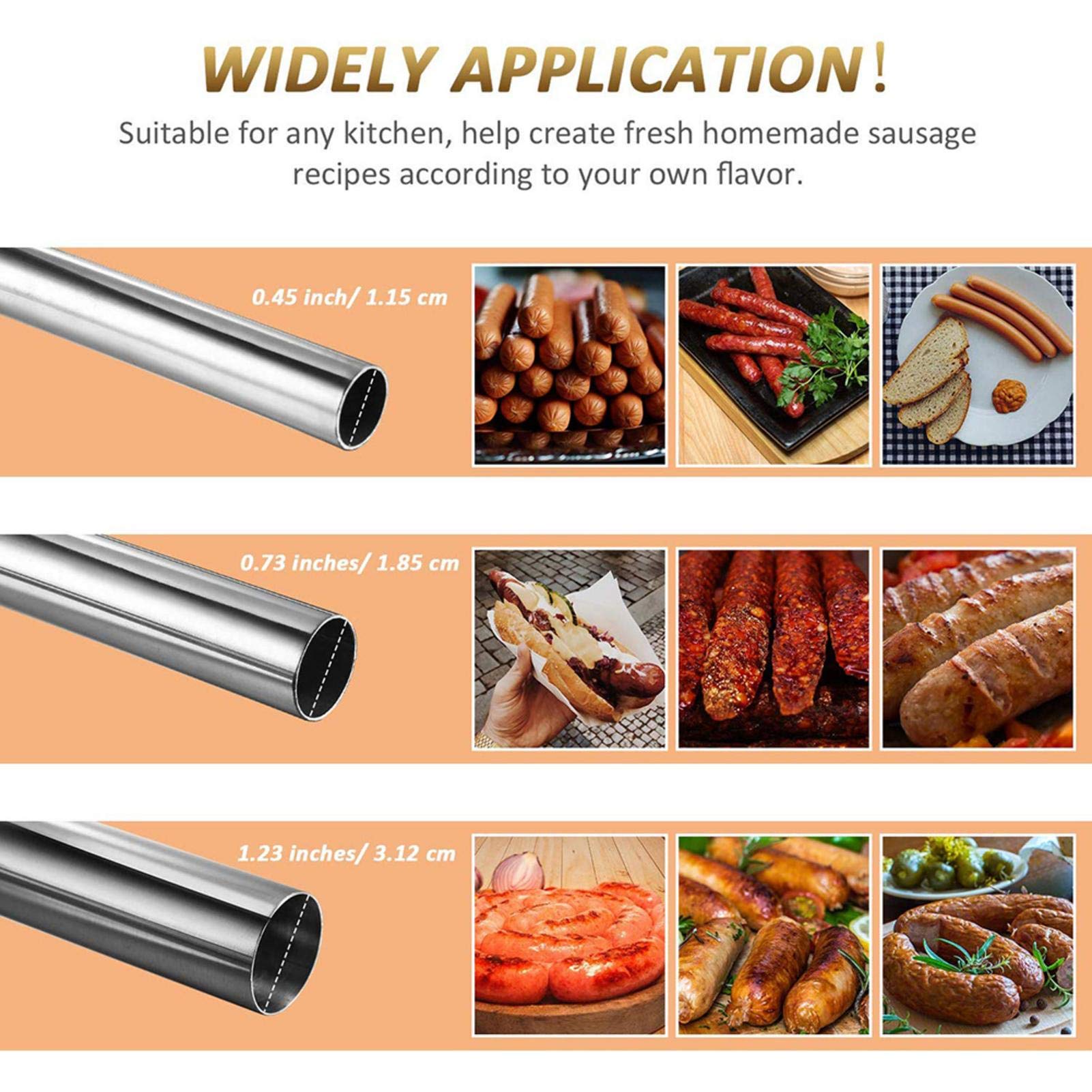 Amazon.co.jp: 【ソーセージ用品】ソーセージスタッファーチューブ 3