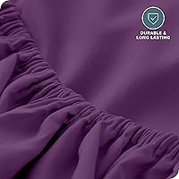 Vista 200 de Bare Home - Sábana bajera de microfibra 1800 muy suave y duradera, para colchones altos tamaño individual, color gris pardo