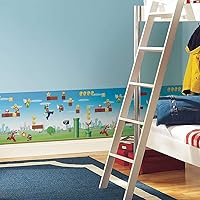 Vista 3 de RoomMates RMK11193BD Nintendo New Super Mario Bros. Peel and Stick Wallpaper Border, red, blue, green