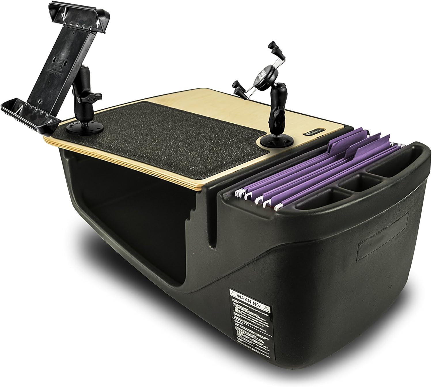 AutoExec AUE08200 Efficiency GripMaster Car Desk Birch