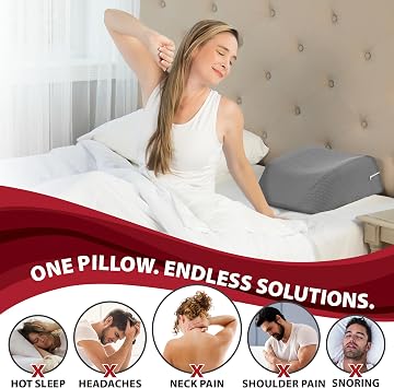 Therapeutica Ergonomic Travel Pillow for Neck Pain Relief, Petite, GR