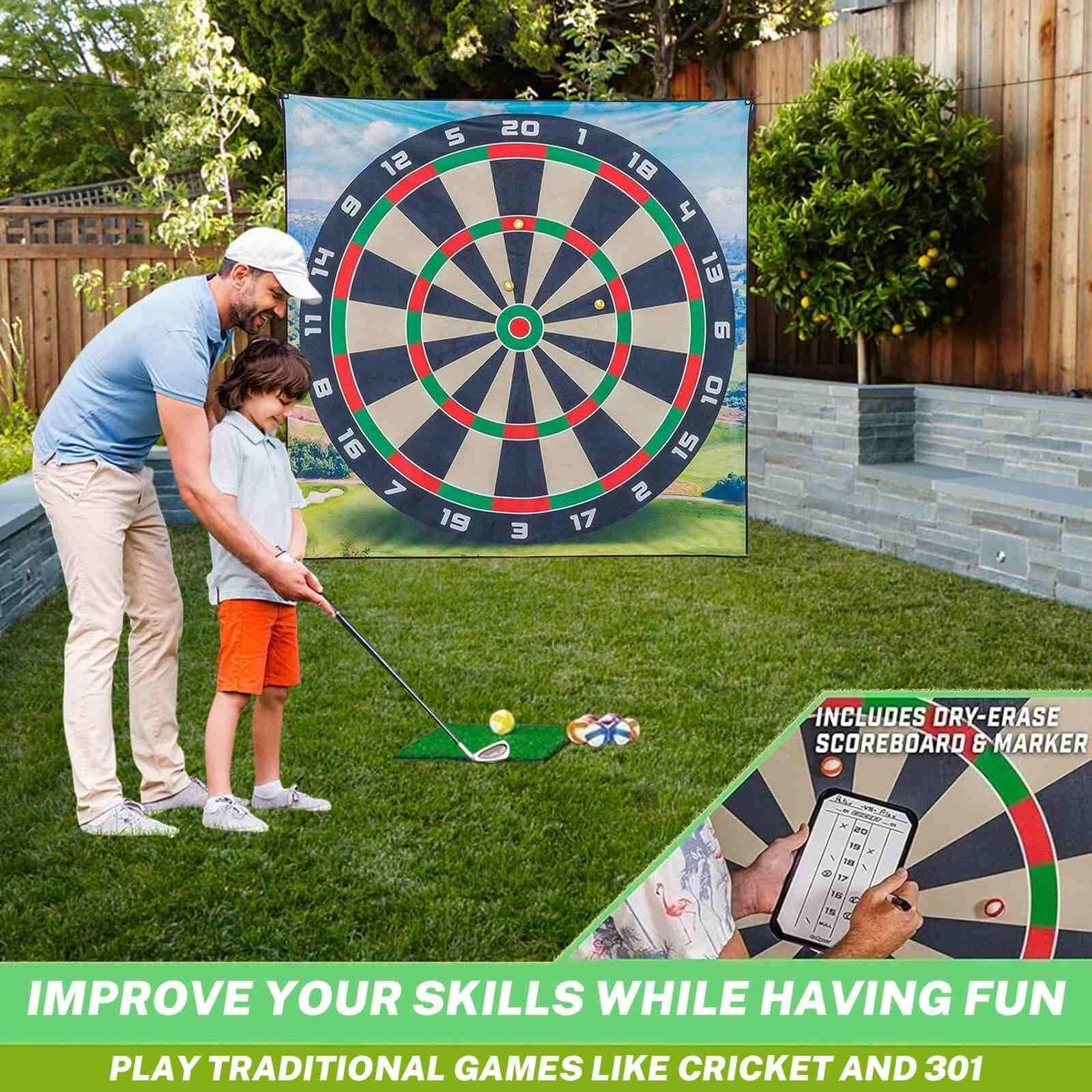 Amazon | ゴルフチッピングゲームセット、ダーツパターンゴルフ