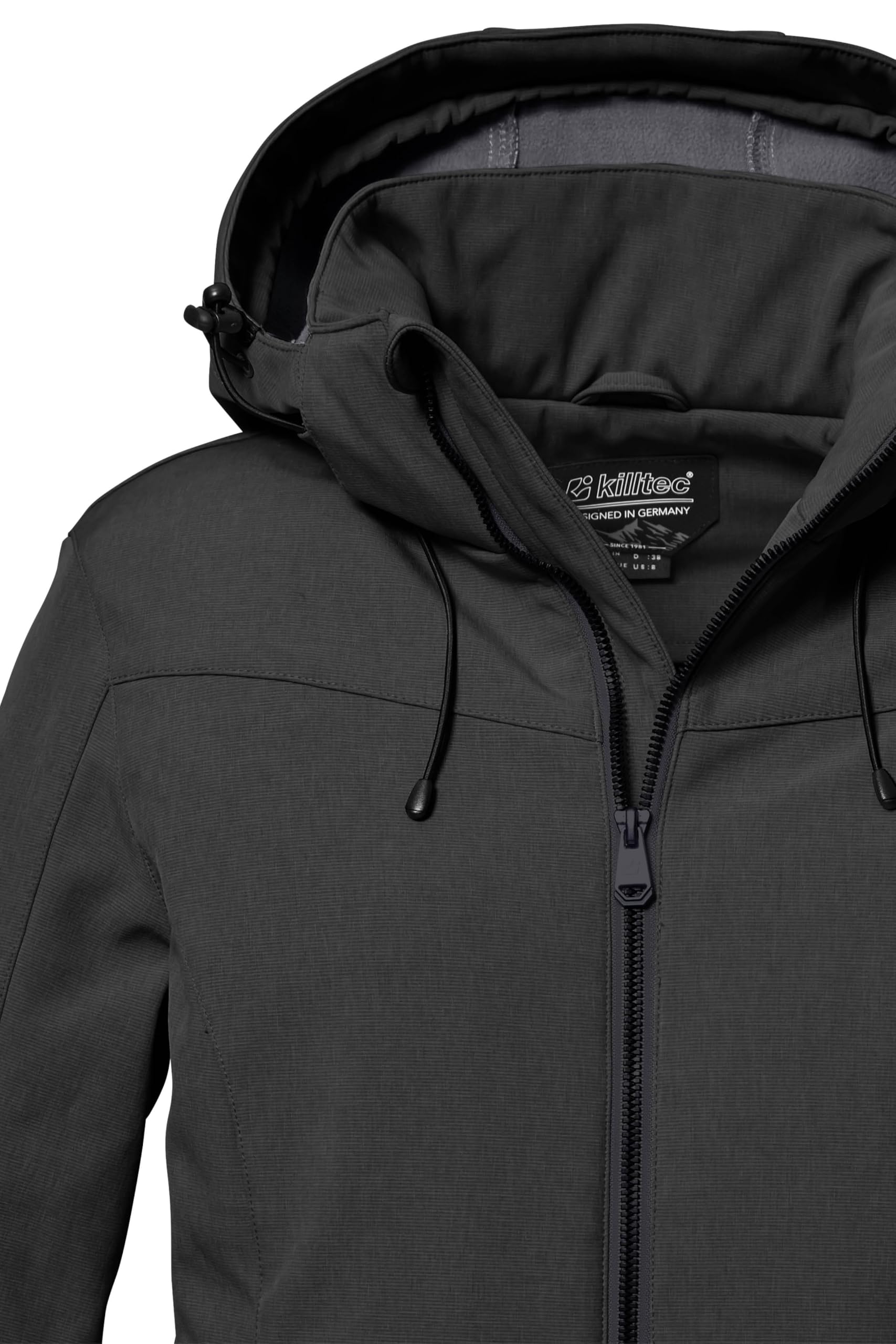 Killtec Damen Softshelljacke Giacca softshell/giacca outdoor con cappuccio staccabile con cerniera Donna