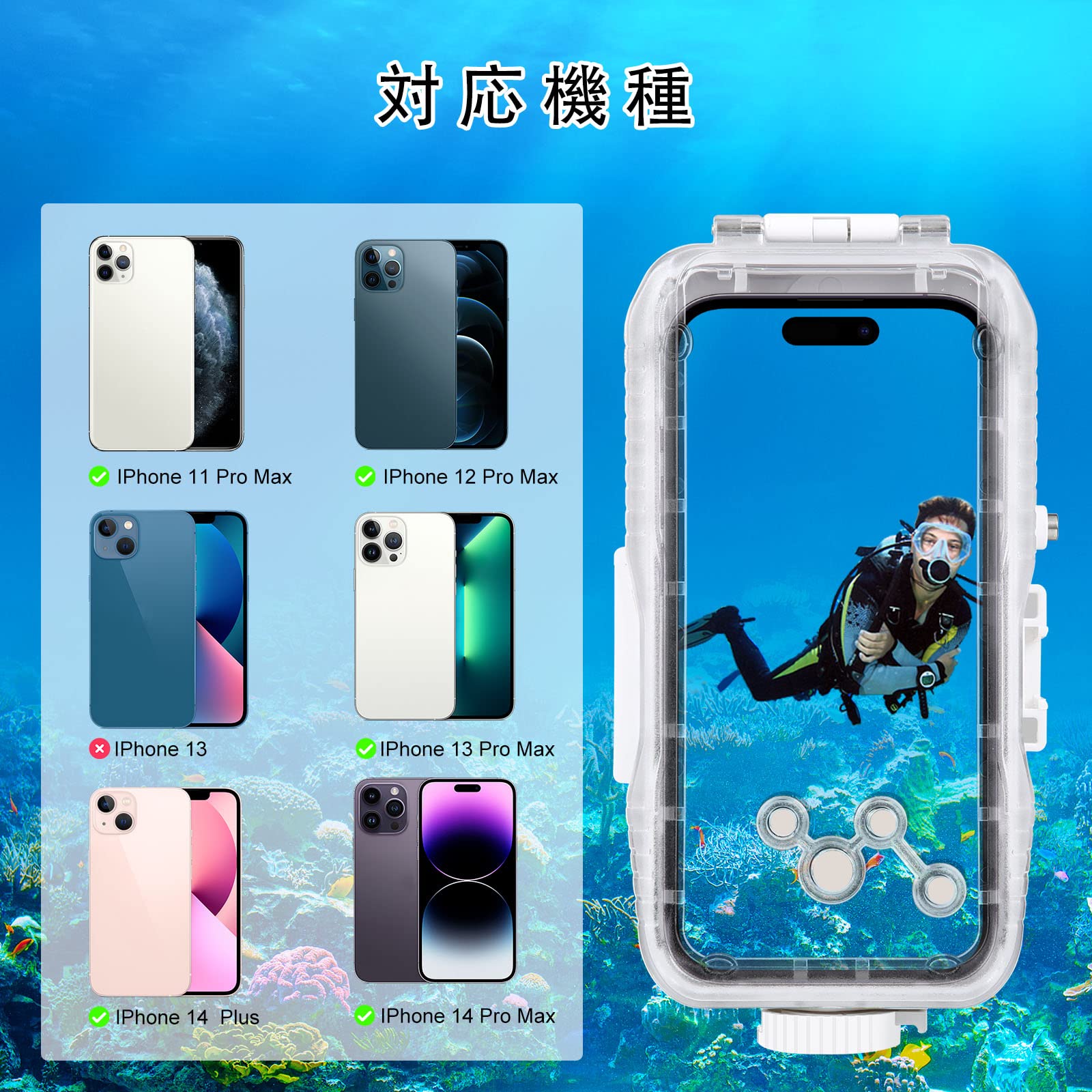 Amazon.co.jp: 【iOS 26には対応していません】PULUZ iPhone 15 Pro
