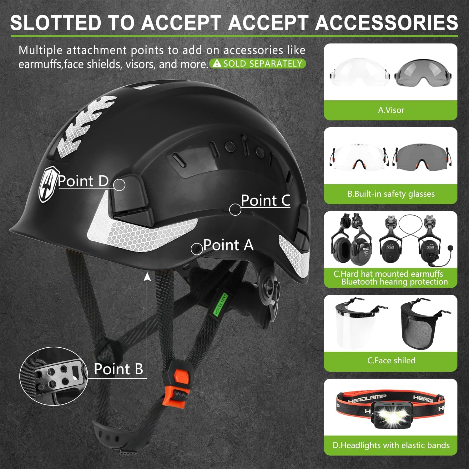 GREEN DEVIL Safety Helmet Construction Hard Hat ANSI Z89.1 Cascos De Construccion Vented ABS Work Hardhat for Men Women