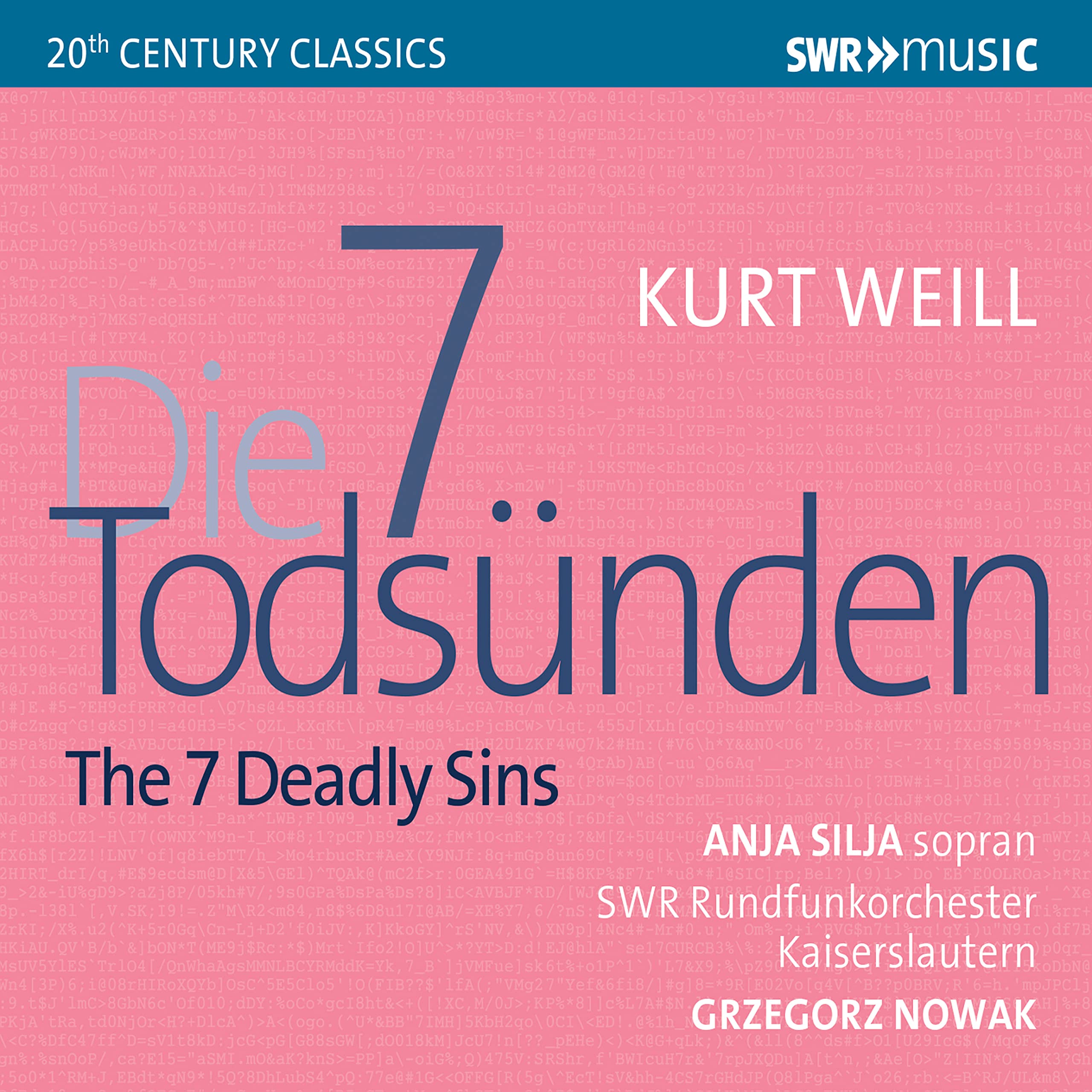 Kurt Weill: The 7 Deadly Sins, Quodlibet, Op. 9 from the pantomime 'Zaubernacht', Op. 4