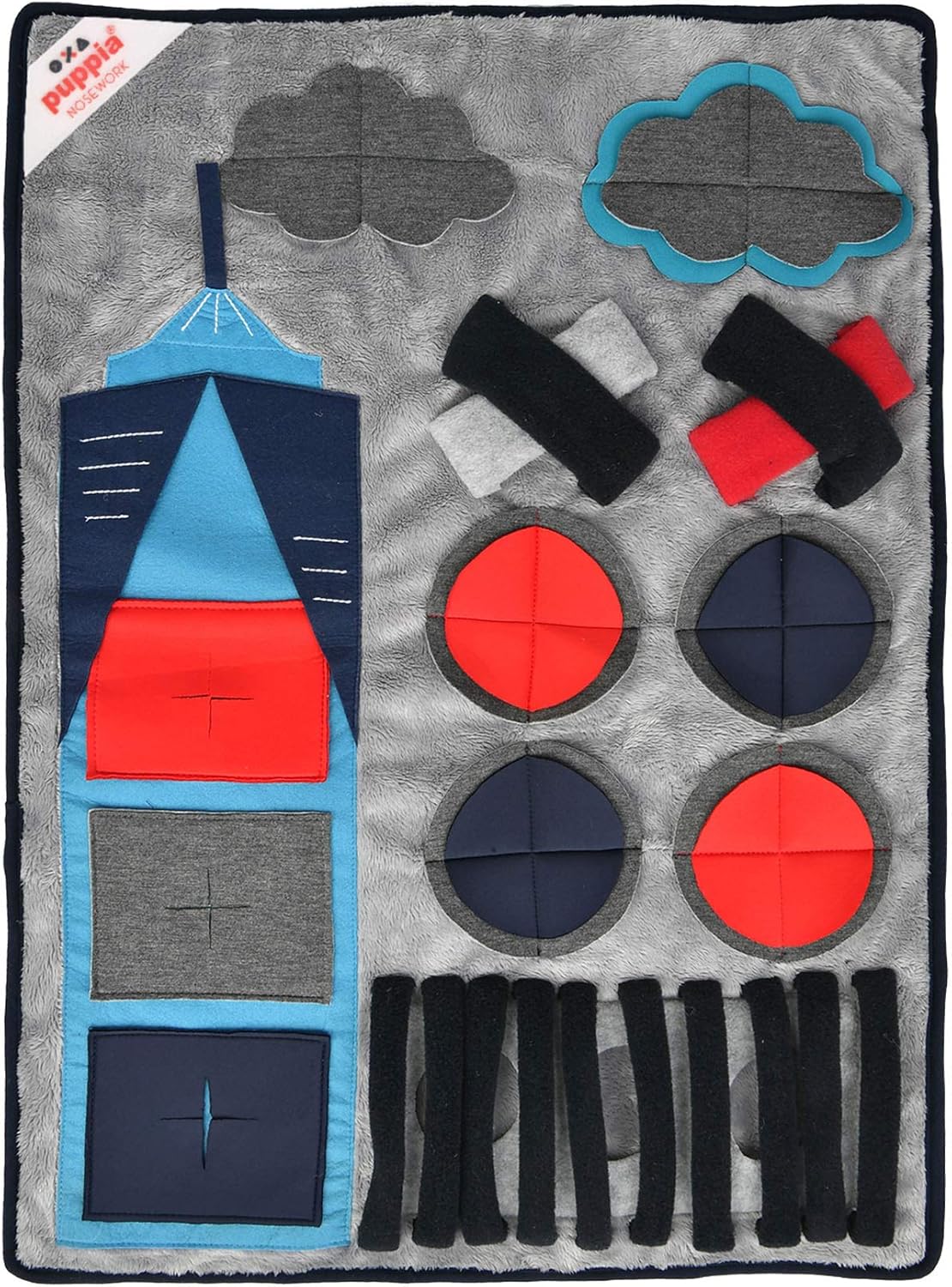 Puppia PUPTROPOLIS - Grey&Navy - M (PAUD-NW1867-GN-M)