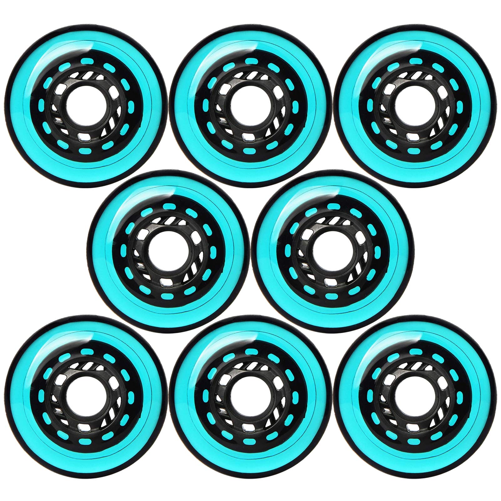 Lot de 8 roues de rechange pour roller Freestyle 72 mm 76 mm 80 mm 90 A