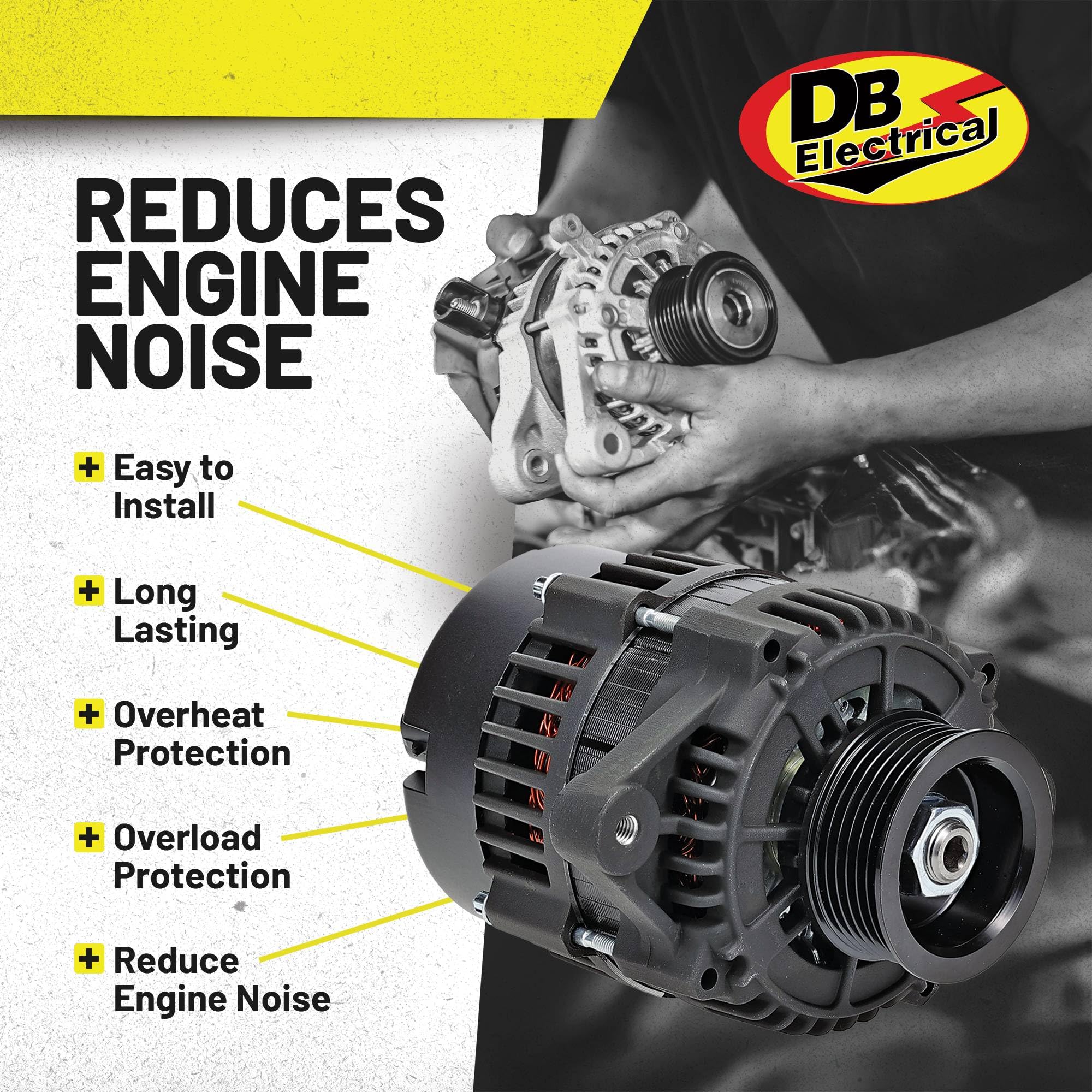 Nuevo DB eléctrico ADR0299 alternador compatible con reemplazo para Mercruiser modelo 350 Mag MPI (Gen +) modelo 350 Mag MPI Horizon modelo 454 Mag MPI Horizon (Gen VI) modelo 5.7L EFI (Gen +) 8460N