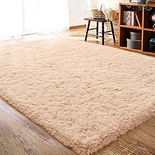 ISEAU Fluffy Rug Carpets Soft Shaggy Area Rug Indoor Floor Rugs for Kids Room Fuzzy Carpet Comfy Cute Nursery Rug Bedside ...