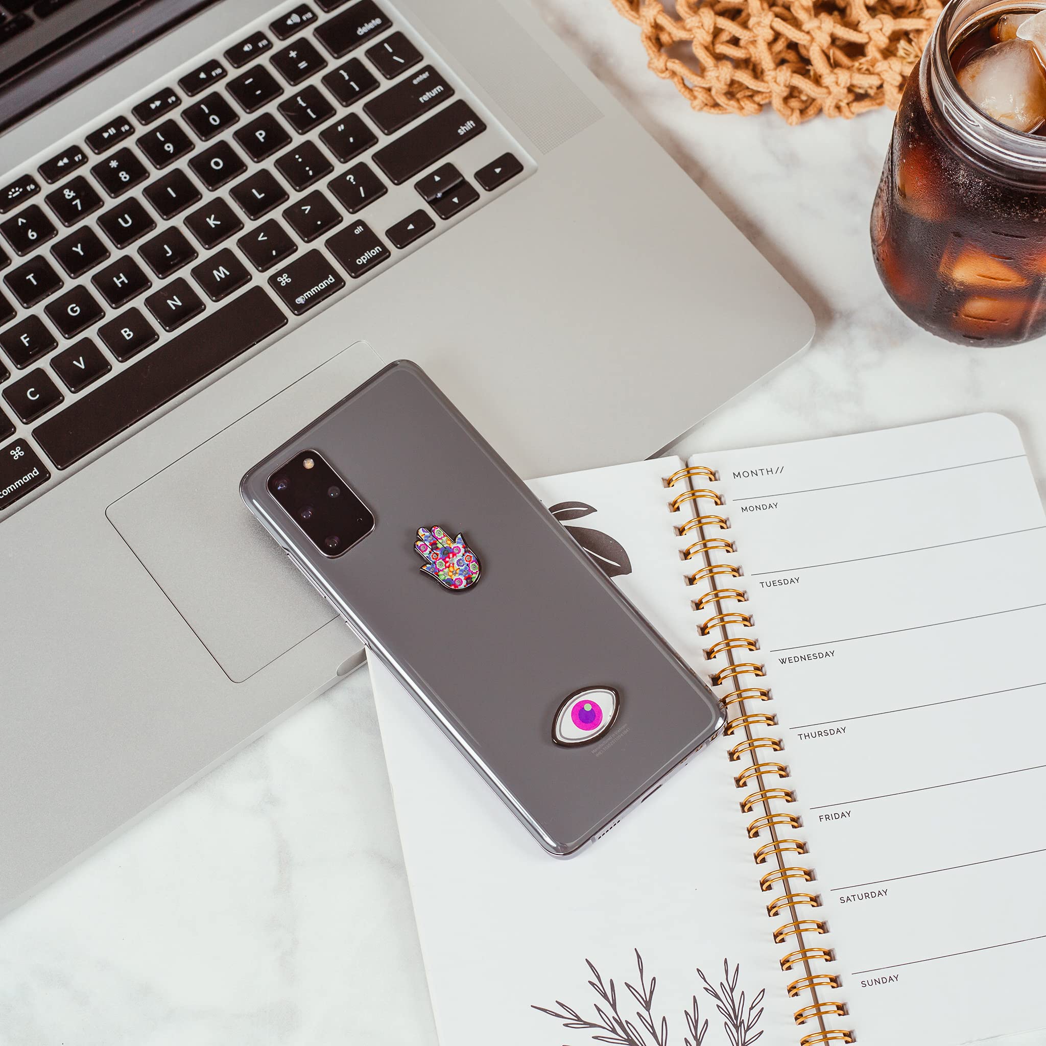 Swappable Phone Charms Metal Charm Stickers For Cell Phone Cases