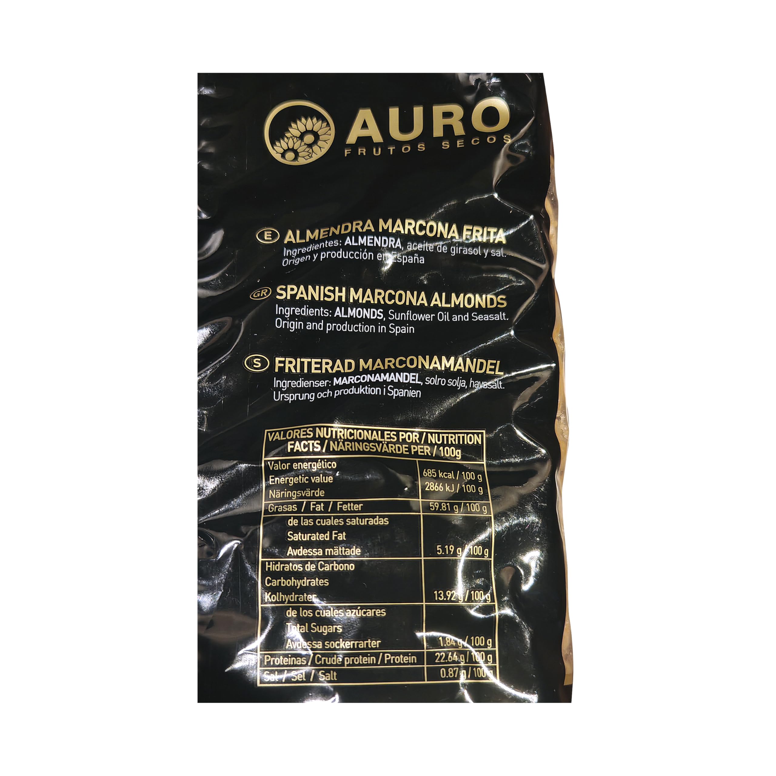 Almendras Marconas Fritas Selectas 1kg Origen Español