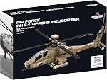 Apostrophe Games AH-64 Apache Helicopter Building Block Set – 259 Pieces - Ages 10+ | Build a detailed AH-64 Apache helicopter for an exciting construction challenge