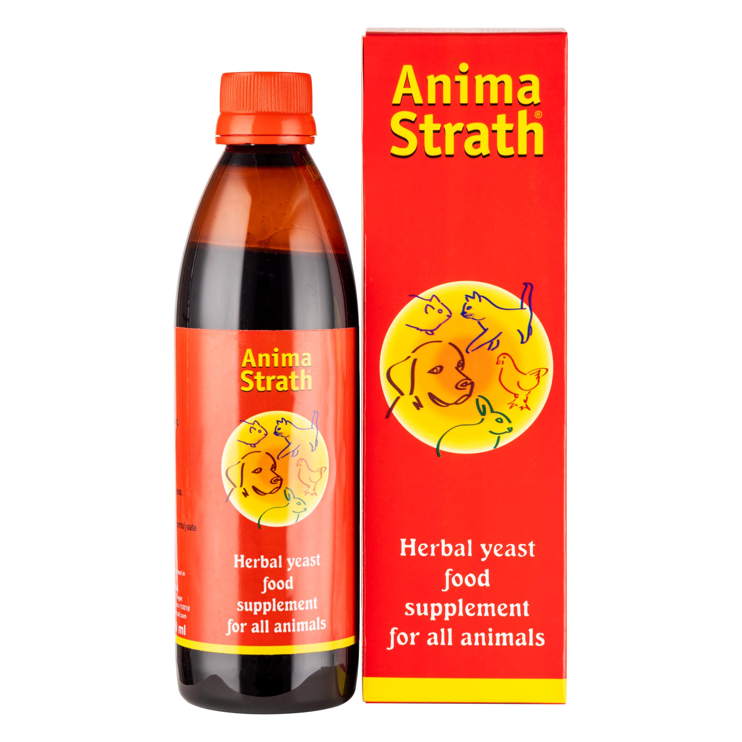 KAILVET PHARMA Anima Strath 100ml Liquid | Enhances Pet Immunity, Energy & Coat Health | Bio-Strath Original Formula (300 ML)