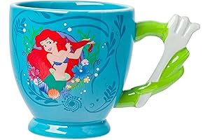 Disney Princess Ariel Dinglehopper Hair Brush Shaped Ceramic Mug for Women -...