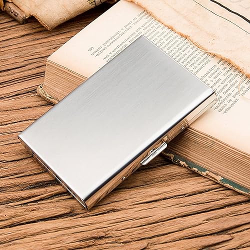 Miniatura 6 de HAPTIME Tarjetero de crédito para mujer, tarjetero Rfid, tarjetero de metal, billetera dura para tarjetas de crédito, tarjetero pequeño, tarjetero