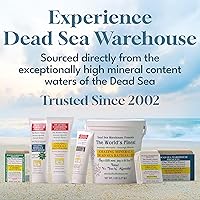 Vista 5 de Dead Sea Warehouse - Exfoliante de sal del Mar Muerto para la piel - Para cara, codos ásperos y rodillas - Piel suave y sedosa, sin fragancia