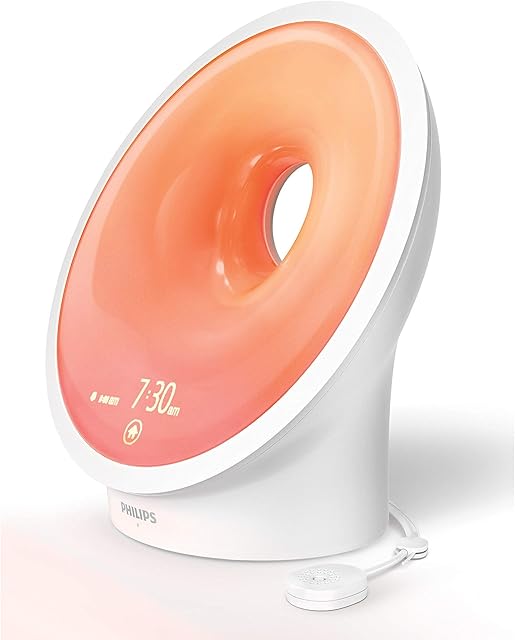 Philips Connected Sleep und Wake-up Light HF3671/01 Inteligente Oświetlenie, Białe