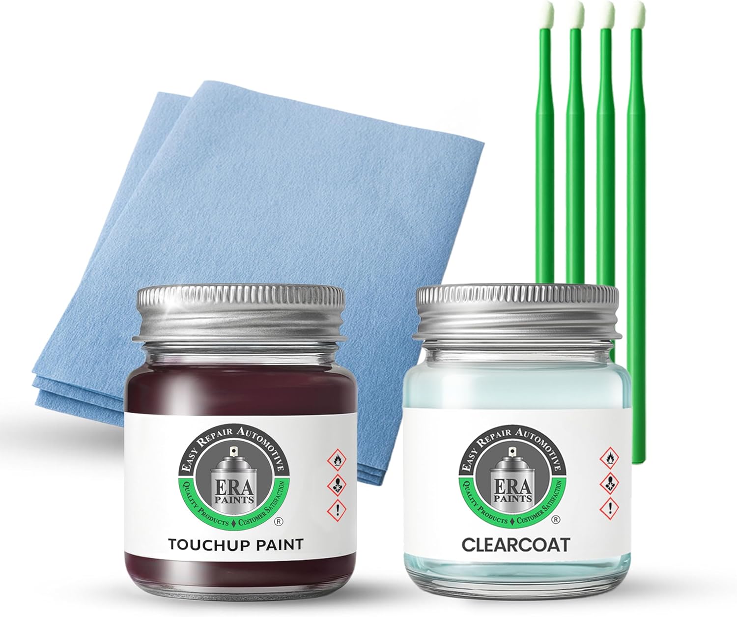 ERA Paints - B4N - Carmine Red Metallic for KIA MOTORS Exact OEM Color Match Automotive Touch Up Paint for Cars - Scratch & Chip Repair for Metal & Plastic - Essential Kit - Made in USA